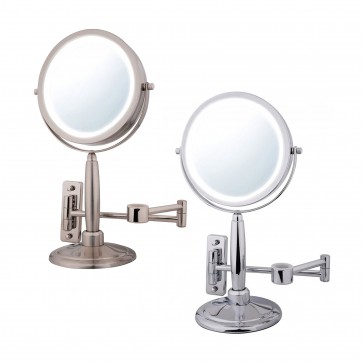 Ovente Three In One Vanity  Makeup Mirror with 3 Tone Led Light Option, 2.7 Pound (MFM70 Series)