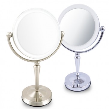 Ovente Tabletop Vanity Mirror with Dimmable Lights 7.5 Inches (MKT75 Series)