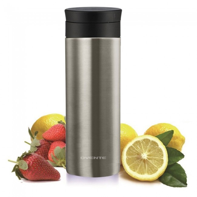Ovente MSA12S 12oz Double Wall Vacuum Insulated Stainless Steel Travel Mug