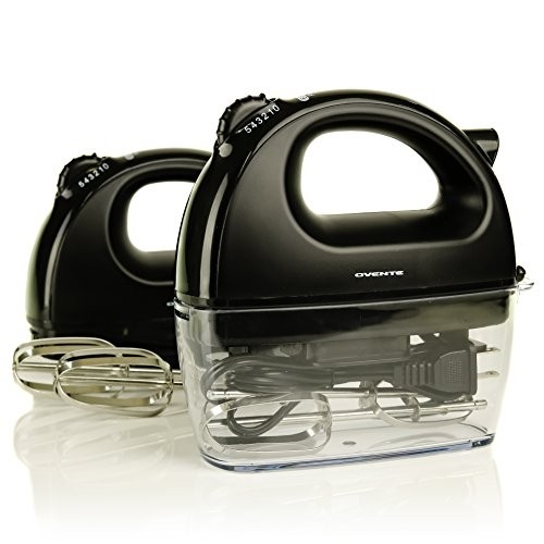 OVENTE 5-Speed Ultra Power Hand Mixer with Free Storage Case