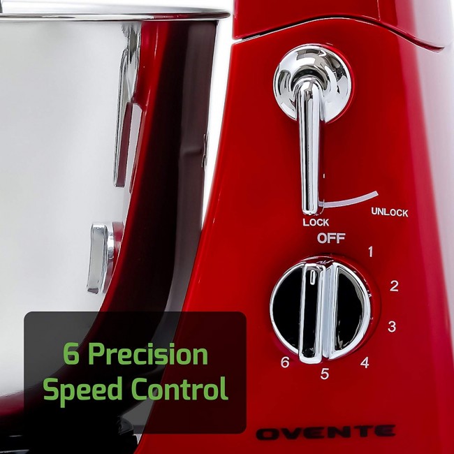 OVENTE Electric Stand Mixer 3.5 qt., 5 Speed Control, 250-Watt