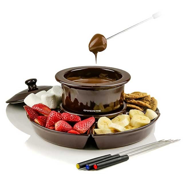Electric Chocolate Fondue Maker Cheese Chocolate Melting Pot with
