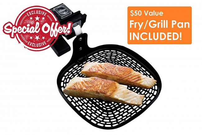OVENTE 3.2 Qt. White Air Fryer Grill Pan and Non-Stick Frying Basket Auto  Shut-Off 6 Cooking Presets Touch Sensor FAD61302W - The Home Depot