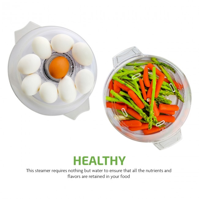 OVENTE 3-Tier Electric Steamer for Vegetables and Food with Timer
