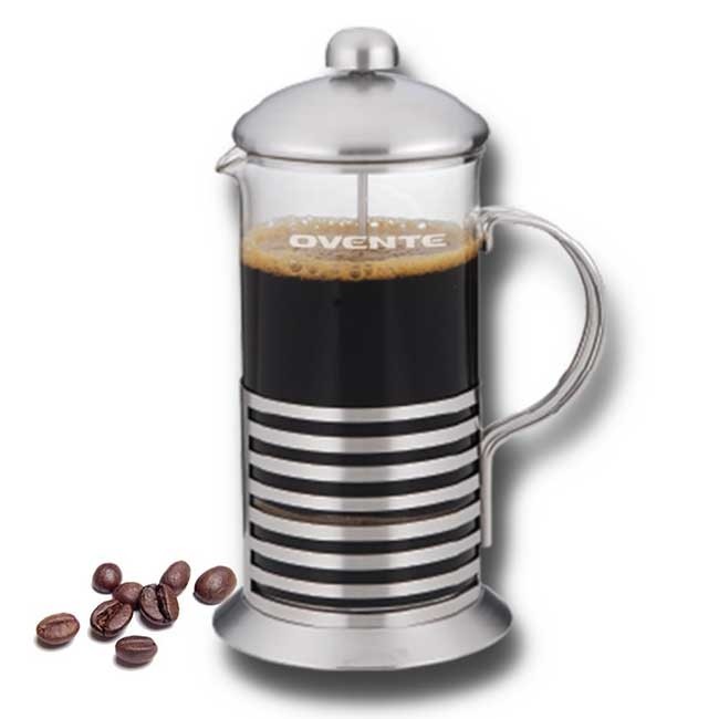 Ovente French Press Cafetière Coffee and Tea Maker, 20-34 oz, (FSF