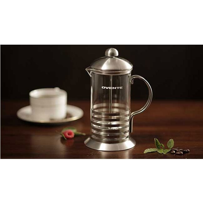 Ovente FSH20S Stainless Steel French Press Coffee Maker; 1.06 qt.