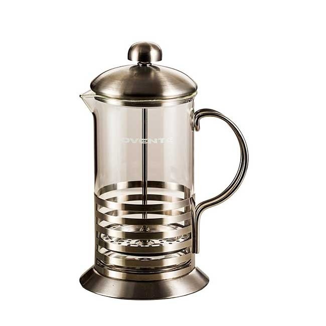 Ovente French Press Cafetière Coffee and Tea Maker, 20-34 oz, (FSF