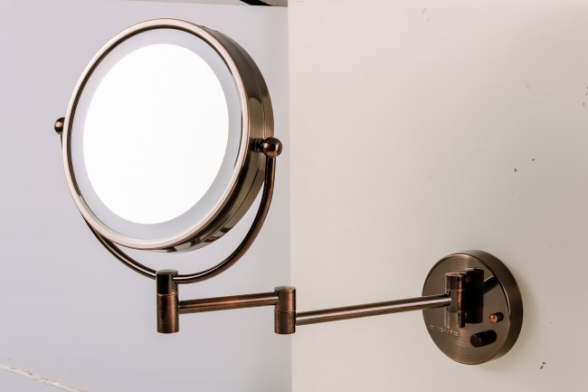 Hotel Quality 8” Wall Mount Magnifying Mirror 1-7X 