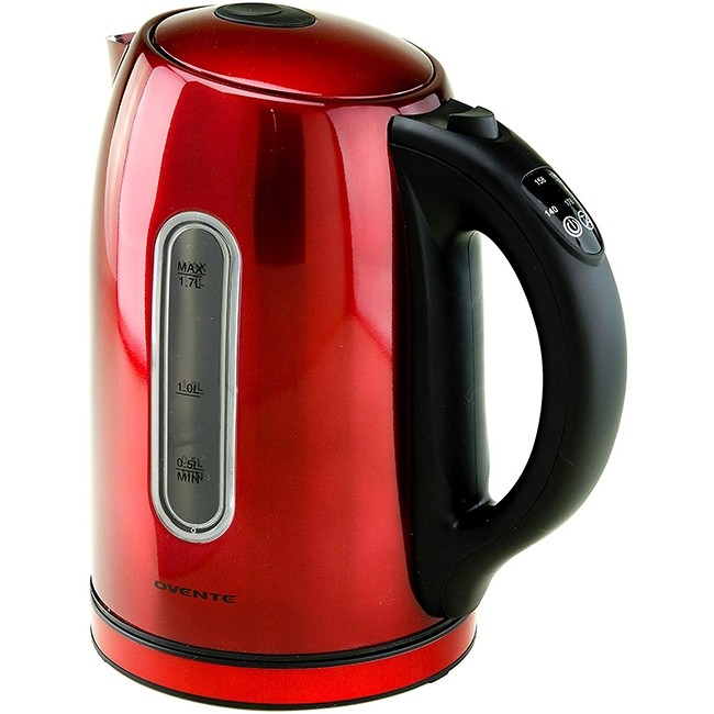 Ovente KS88S Temperature Control Stainless Steel Electric Kettle, 1.7 L, Brushed
