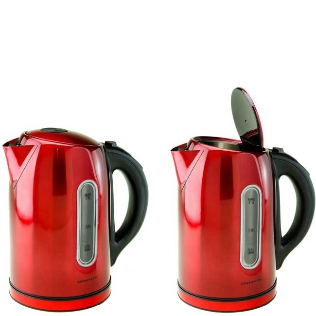 Oster Electric Kettle - 360° Base - 1.7-L - Candy Apple Red BVSTKT665R-033