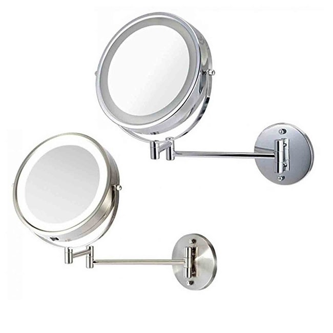 Wall Mounted Vanity Mirror 7 Inches, Wall Hanging Vanity Mirror With Lights