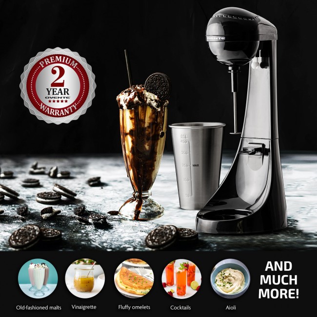 Ovente Two-Speed Classic Drink Mixer and Milkshake Maker (MS2070B)