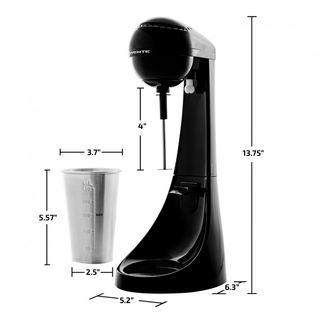Ovente Two-Speed Classic Drink Mixer and Milkshake Maker (MS2070B)