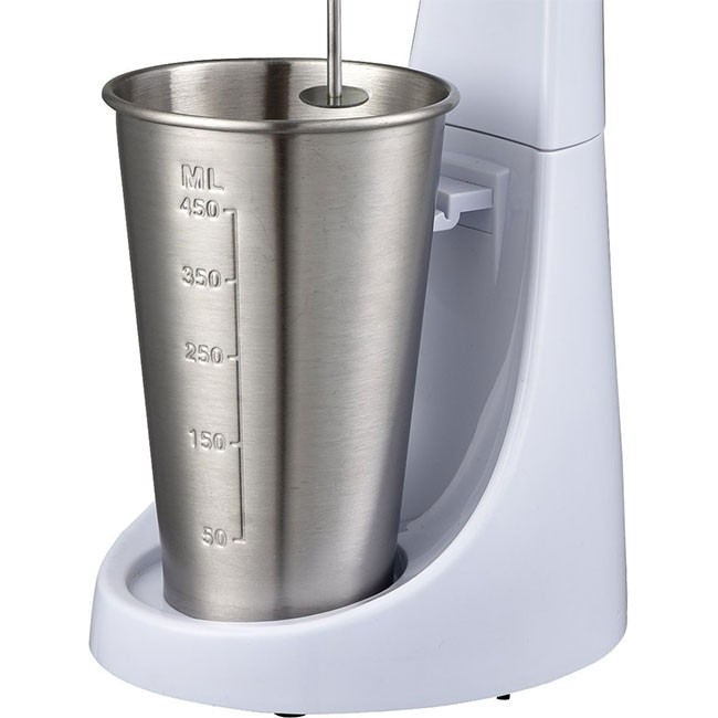 Ovente Milkshake Maker and Drink Mixer, Dishwasher Safe Stainless Steel  Mixing Cup Included 15 Oz, 2-Speed (MS2090 Series)