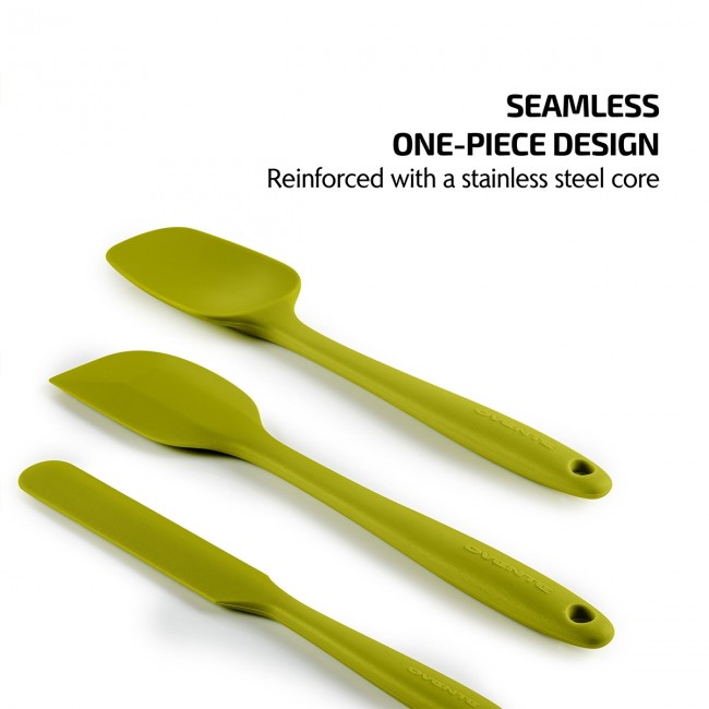 5 Pieces Silicone Spatula Heat Resistant Seamless Rubber Cake