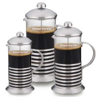 Ovente French Press Coffee and Tea Maker, Stainless Steel, Nickel Brushed, 34  oz, 8 cup, Horizontal (FSH34S)