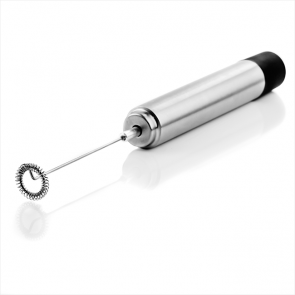 Ovente Milk Frother, Stainless Steel, Coffee Mixer Wand, Black (FRS1020B)