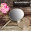 Ovente Tabletop Makeup Mirror, 6 Inch, Dual-Sided 1x/7x Magnification