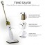 Ovente Electric Steam Mop with 16.9 Ounces Water Tank Capacity, Floor Cleaner with Swivel Head, 900 Watts Floor Steamer Comes with Carpet Glider, Microfiber Pad and 36 Foot Cord (ST205 Series)
