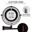 Ovente Wall-Mounted Vanity Mirror with Lights 7 Inches (MFW70 Series)