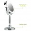 Ovente 3-in-1 Makeup Mirror (Tabletop, Wall-Mount, Handheld) with 3 SmartTouch Light Tones (Cool, Warm, Daylight), Cordless, 8.5 inch, 1x/5x Magnification, Polished Chrome (MFM85CH1X5X) 