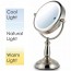 Ovente Tabletop Vanity Mirror Smart Touch 3-Tone 8.5 Inches (MPT85 Series)