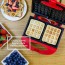 Ovente Electric Waffle Maker, 750W, Non-Stick Plates, Safety Cover Latch, Indicator Lights, Cool-Touch Handle, Red (WMS602R)