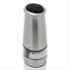 Ovente Electric Salt and Pepper Grinder with Premium Stainless Steel and One Touch Operation Button, 2 in 1 Grinder for Easy and Fast Grinding with 6 AAA Batteries Operated, Silver (SPD121S)