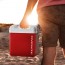 Ovente Portable Outdoor Personal Ice Chest Insulated Cooler Box 6 Quart, Easy Travel Storage Lunchbox with Carrying Handle, Cold Pack Mini Tote for Camping Lunch Beach Picnic or Fishing, Red CP1560R