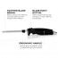 Ovente 110W Electric Kitchen Knife with Sheath and Safety Button, Meat Slicer, Foam Cutter, Stainless Steel, Black (EK4510BB)