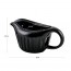 Ovente Electric Gravy Boat Warmer with 13.5 Oz Serving Ceramic Pot & Lid Cover, Sauce Boat Warmer with Easy-Pour Spout & Indicator Light Perfect for Warming up Sauce, Butter, and Cream, Black FW024589B
