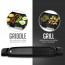 Ovente Reversible Electric Grill and Griddle with Heat Tempered Glass Lid (GR2001B)