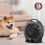 Ovente Portable Electric Heater with Thermostat Control, Indicator Light & Safety Switch, Space Saving Heat up to 160 Square Feet Perfect for Indoor, Home, Bedroom Dorm Office Black, HE24B