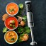 Ovente Electric Cordless Immersion Hand Blender 200 Watt 8-Mixing Speed with Stainless Steel Blades, Heavy-Duty Portable & Rechargeable Perfect for Smoothies, Puree Baby Food & Soup, Black HR981B 