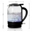Ovente Electric Glass Hot Water Kettle 1.5 Liter with ProntoFill Technology The Easy Fill Solution (KG516 Series)