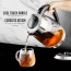 Ovente Glass Electric Tea Kettle 1.8 Liter BPA Free Cordless Body, 1100W Instant Hot Water Boiler Heater with Stainless Steel Infuser and Automatic Shut Off for Coffee, Tea, Chocolate, Silver KG661S 