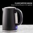 Ovente Portable Stainless Steel Electric Kettle, 1.7 Liter, 1750 Watts (KS711 Series)