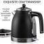 Ovente Electric Kettle, 1.7L, Matte Stainless Steel & BPA-Free, Removable Anti-Scale Filter