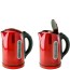Red Ovente Stainless Steel Electric Kettle BPA-Free 1.7L