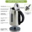 Silver Ovente Stainless Steel Electric Kettle BPA-Free 1.7L