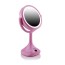 Ovente Dual-Sided LED Tabletop Makeup Mirror, Baby Pink (MMT06P1x5x)