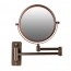 Ovente Wall Mount Mirror, 1X/7X/10X Magnification, 7 Inch, Antique Bronze. Nickel Brushed, Polished Chrome (MNLFW70 Series)