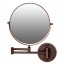Ovente Wall Mount Mirror, 1X/7X/10X Magnification, 9 Inch, Antique Bronze, Nickel Brushed, Polished Chrome (MNLFW90 Series)