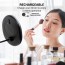 Ovente Rechargeable Lighted Suction Mount Mirror, 8 Inch, Magnetic Mini Mirror 1X/10X Magnification (MOW22 Series)
