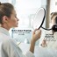 Ovente Rechargeable Lighted Suction Mount Mirror, 8 Inch, Magnetic Mini Mirror 1X/10X Magnification (MOW22 Series)