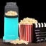 Ovente Hot Air Popcorn Popper Maker 16-Cup Capacity with Measuring Cup, No Oil Needed (PM11T) 