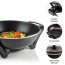 Ovente Electric Skillet 13 Inch with Non Stick Aluminum Coating Body and Adjustable Temperature Controller, Frying Pan with Tempered Glass Cover and Cool-Touch Handles (SK3113)