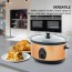 Ovente 3.5 Liter Slow Cooker with Removable Crock, Multiple Heat Settings, Cool Touch Handles